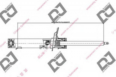 DJ PARTS ds1665gs -  Амортизатор
